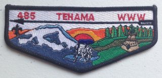 Merged Tehama Oa Lodge 485 Bsa Mount Lassen Area Council Scout Patch Flap