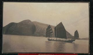 Hong Kong,  China.  5 Silver Gelatin Photos C 1910,  Views Of Harbour Etc