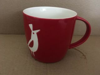 Starbucks 2011 Coffee Mug Cup Red Holiday Cute Partridge Or Cardinal Bird