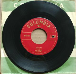 Noro Morales Safari/be Mine Tonight 45 Very Rare Latin Exotica Vinyl 1951 Record