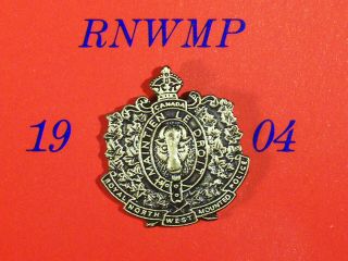 RCMP HISTORICAL LAPEL JACKET HAT PIN SET NWMP 1873 RNWMP 1904 3