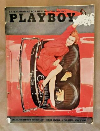 Vintage Playboy August 1963 Carroll Shelby Cobra Cs 1960s 427 289