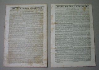 1834: Two Papers,  Henry Clay & James Polk Speeches On Banking; National Bank