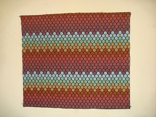 Humphrey Spender Retro Vintage Designer Fabric,  Wall Hanging,  Heals Sirocco,  1978