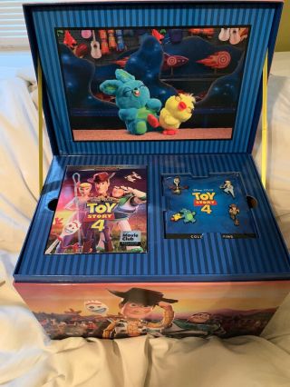 In Hand Exclusive Toy Story 4 Disney Movie Club Blu - Ray Dvd Bundle/ Bonus Merch