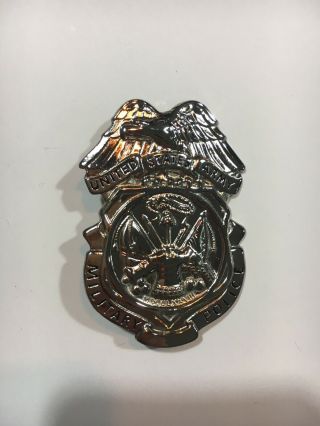 Us Army - Shine Mp Badge,  Military Police Badge,  Full Size Insignia Badge