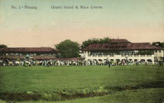Straits Settlements,  Malay Malaysia,  Penang,  Grand Stand & Race Course (1910)