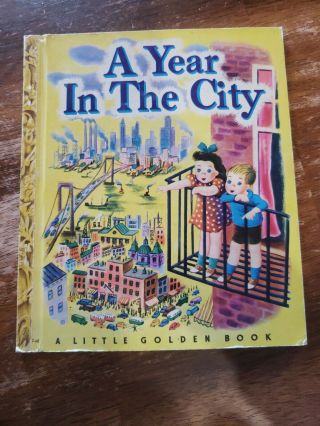 Little Golden Book 48 " A Year In The City " - 1948 - Tibor Gergely
