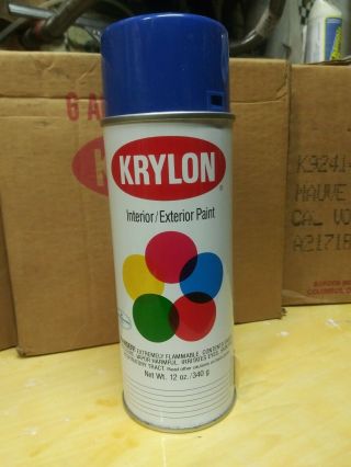 Rare Nos Vintage 1991 Krylon True Blue Spray Paint Graffiti Graff