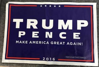 President Donald Trump Mike Pence Campaign Yard Sign Polybag Maga