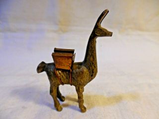 Vintage Llama Animal Figurine Brass (b13)