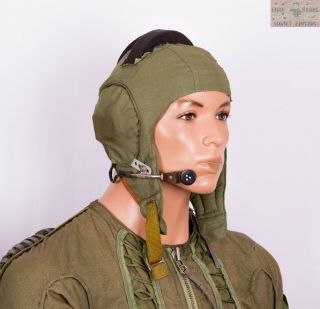 Russian Pilot Flight Helmet For Gsh - 6 Size Xl Ussr Soviet Air Force Mig Space