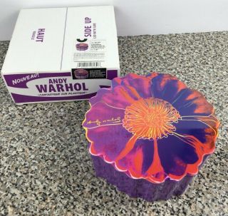 Andy Warhol Precidio Objects Tacoma Daisy Plates Set Of 4 With Container Set