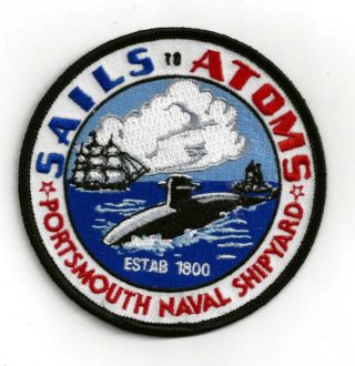 Portsmouth Nh Naval Shipyard Patch Us Navy Veteran Pin Up Uss Hampshire Gift