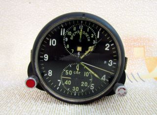 Achs - 1 Aircraft Military Aviation Cockpit Clock Ussr Russian