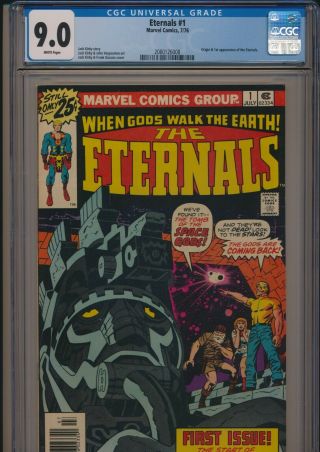 Marvel Comics The Eternals 1 1976 Cgc 9.  0 Origin/1st Appearance Kirby Art/story