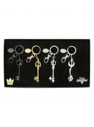 Disney Kingdom Hearts Pewter Key Chain Set 2016 Summer Convention Exclusive