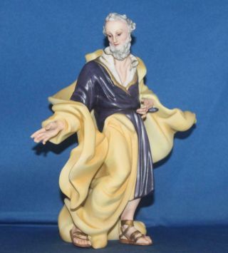 Franklin 7.  75 " H Joseph From The Vatican Nativity Set In Porcelain Le