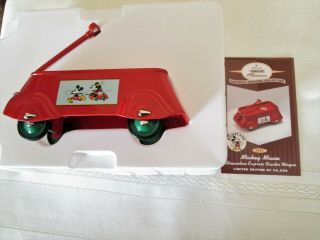 Hallmark Kiddie Car Classics Mickey Mouse Streamline Express Coaster Wagon Le