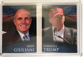 Decision 2016 Party Pals Booklet - Donald Trump & Rudy Giuliani Series 2 Blue