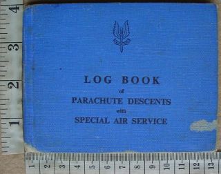 Rhodesian Special Air Service Log Book Of Parachute Descents,  Rhodesia C Sqn Sas