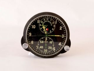 Achh - 1 (achs - 1) Ussr Aircraft Airforce Cockpit Gauge Clock Exc Cond