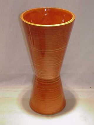 Vintage Mid Century Modern Orange Harmony Line Mccoy Pottery 3
