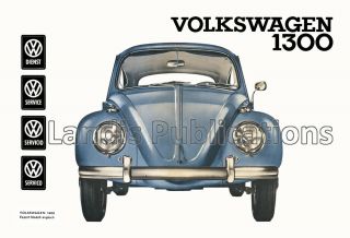 Volkswagen Beetle 1300 (vw) - Cool 1966 Vintage Poster