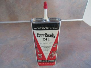 Vintage Ever - Ready 4 Oz.  Handy Oiler Oil Can Full/unused