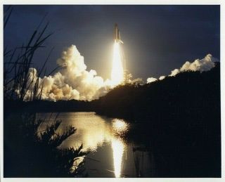 Sts - 49 / Orig Nasa 8x10 Press Photo - First Launch Of Endeavour
