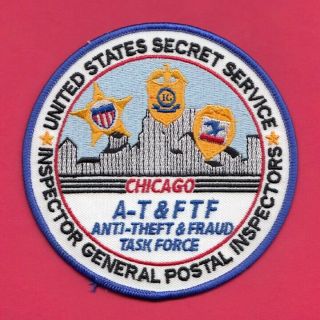 B22 Chicago Usss Anti Theft Fraud Police Patch Secret Service Executive Agent