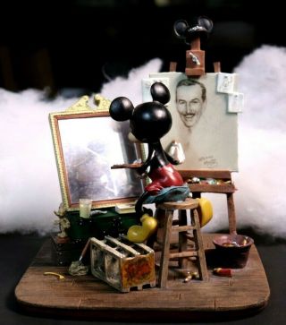 " Self Portrait - Mickey Mouse " Charles Boyer Disney Figurine 7.  5 " Approx.