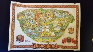 1978 Disneyland Park Map Featuring " Big Thunder Mountain Railroad Is Coming "