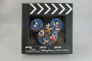 Disney Dlr Le 1000 Mickey Mouse Through The Years 6 Pin Jumbo Sorcerer Steamboat