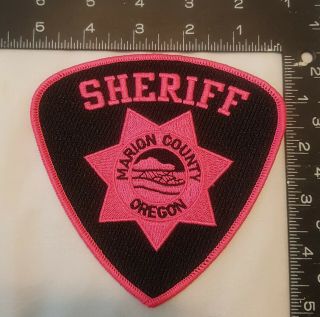 Marion County Sheriff Pink Patch,  Oregon