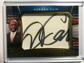 Decision 2016 Herman Cain Cut Signature Autograph Card Series 2