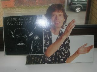 Rolling Stones / Mick Jagger 1987 " Primitive Cool " Counter Display