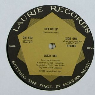 Jazzy Dee " Get On Up " Disco Funk Rap 12 " Laurie Mp3