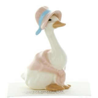 Hagen Renaker Bird Mother Goose Pink Ceramic Figurine