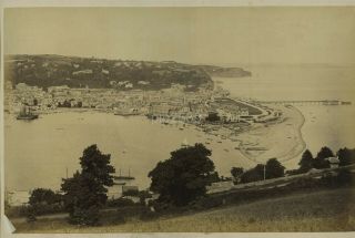 Photo Of Teignmouth From Above Shaldon By James Valentine C1870s