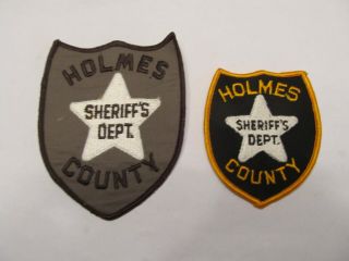 Mississippi Holmes Co Sheriff Patch Set Left Old Cheese Cloth