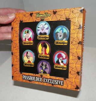 Disney Halloween 2010 Ltd Ed 500 Boxed Set Pins Passholder Exclusive Villians 7