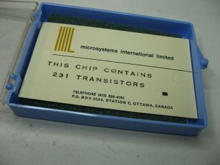 Microsystems International Ltd.  Promotional Chip Ic Card Trade - Show Swag