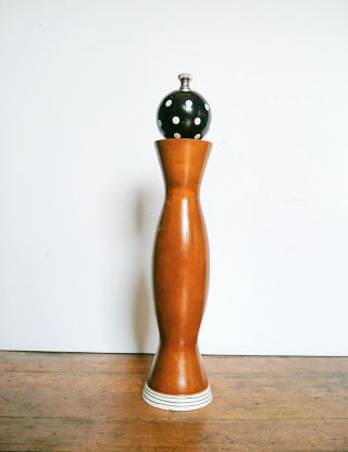 Post - Modern Wooden Peppermill Pepart By William Bounds