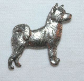 Akita Dog Fine Pewter Pin Jewelry Art Usa Made