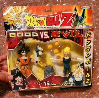 Dragon Ball Z Good Vs Evil Goku Versus Majin Vegeta Action Figure Jakks Irwin