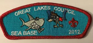 2012 Sea Base Great Lakes Council Sea Base Red Mylar Border 50 Made