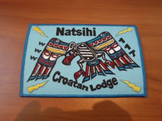 Natsihi Chapter Back Patch From Croatan Lodge 117 With Thunderbird Totem