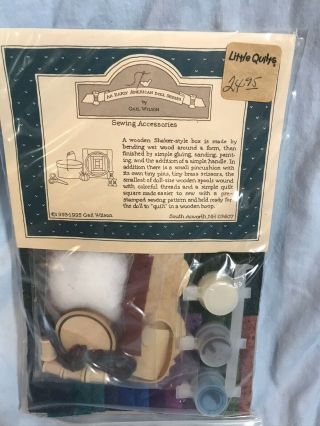 Early American Doll Series Kit Sewing Accessories Gail Wilson Never Opened