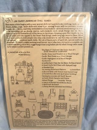 Early American Doll Series Kit Sewing Accessories Gail Wilson Never Opened 2